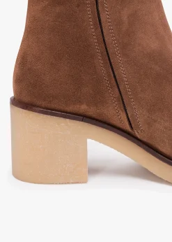 Lette Taupe Suede Over The Knee Boots