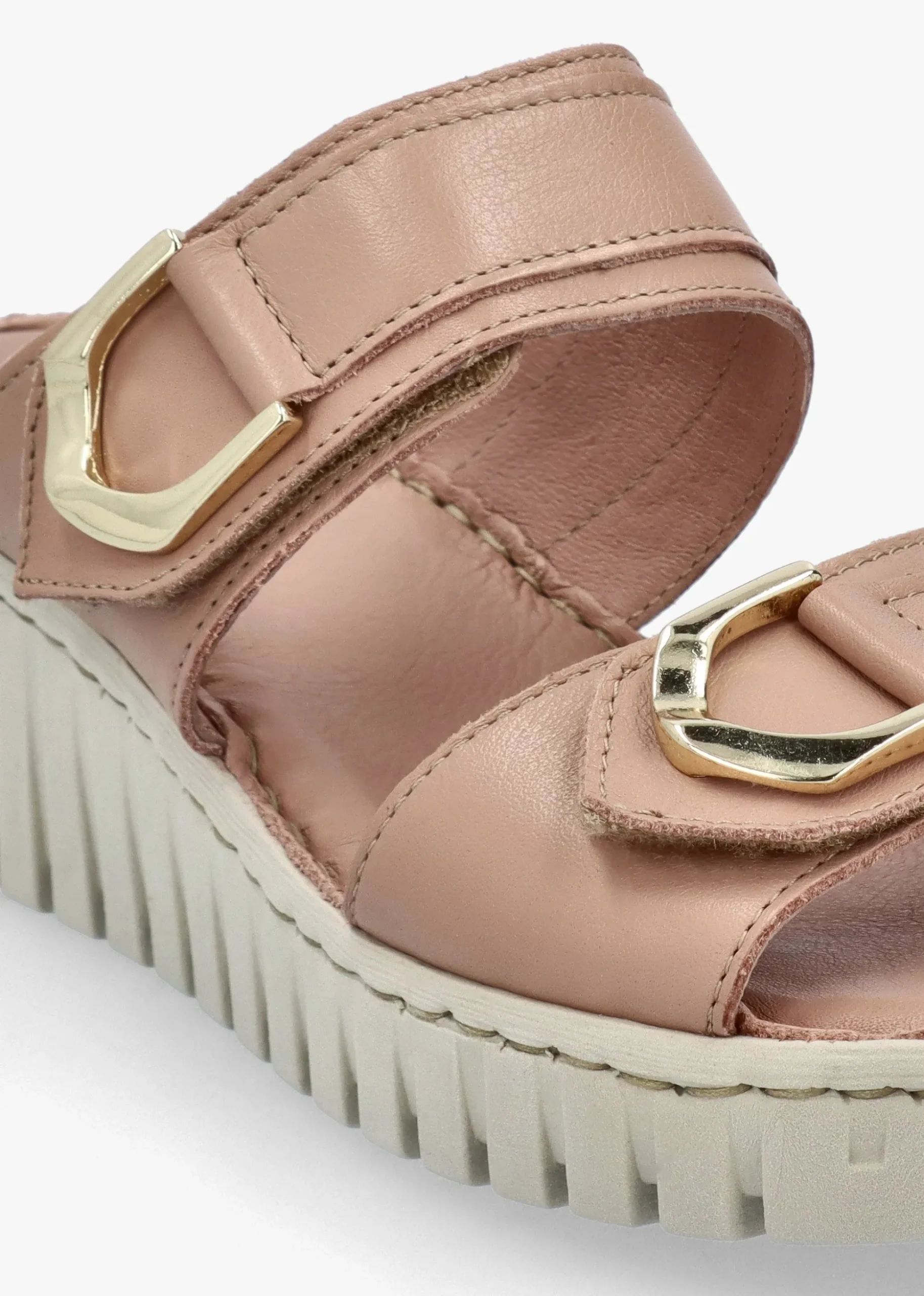 Lorelai Beige Leather Two Bar Mules