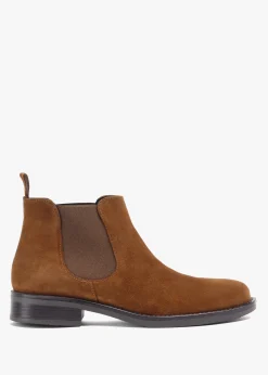 Lowly Tan Suede Chelsea Boots