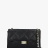 Loxie Quilted Black Leather Shoulder Bag