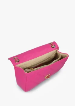 Loxie Quilted Pink Leather Shoulder Bag