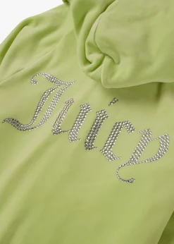 Madison Butterfly Velour Diamante Zip Hoodie