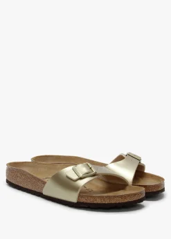 Madrid Gold Birko-Flor Mules