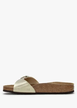 Madrid Gold Birko-Flor Mules