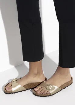Madrid Gold Birko-Flor Mules