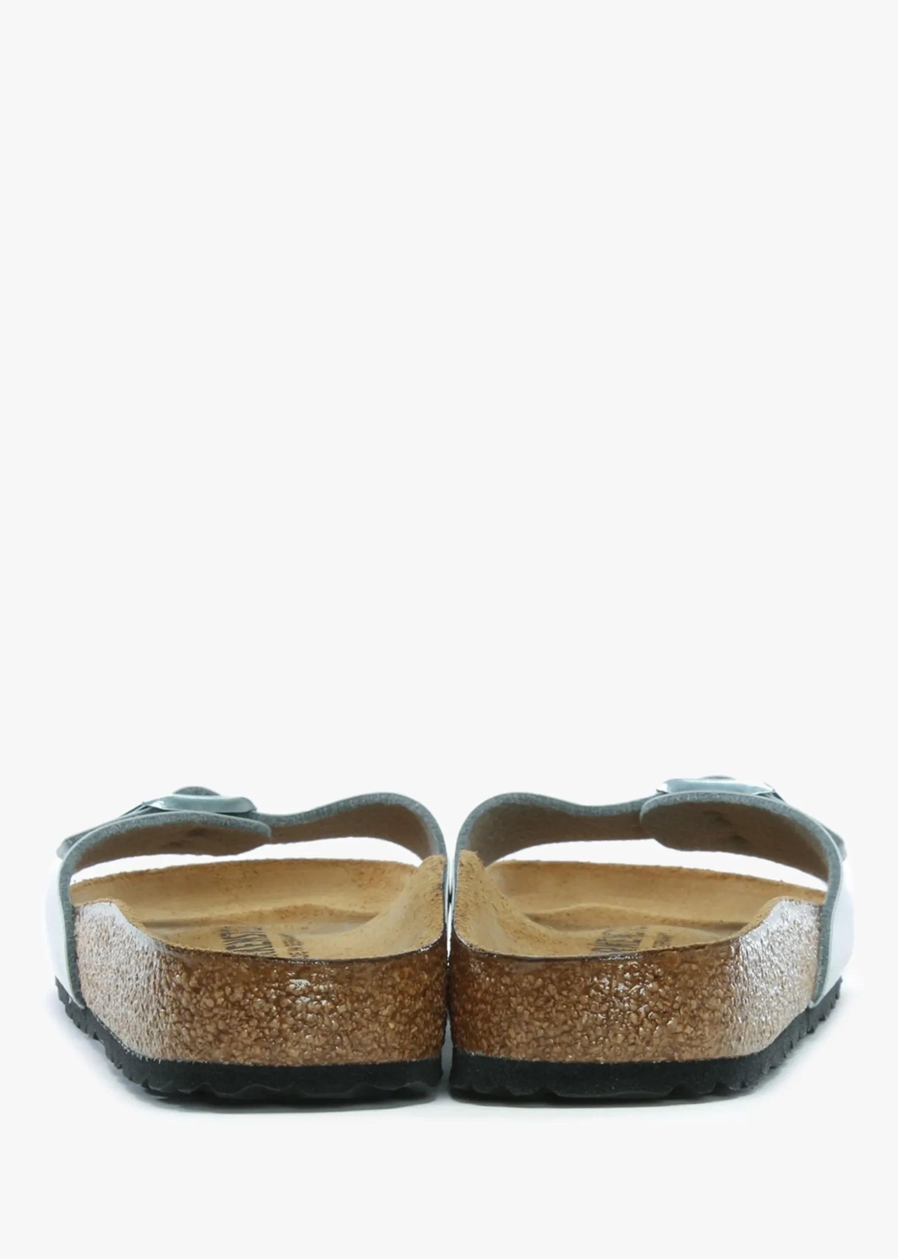 Madrid Silver Birko-Flor Mules