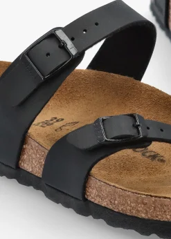 Mayari Black Birko-Flor Thong Sandals
