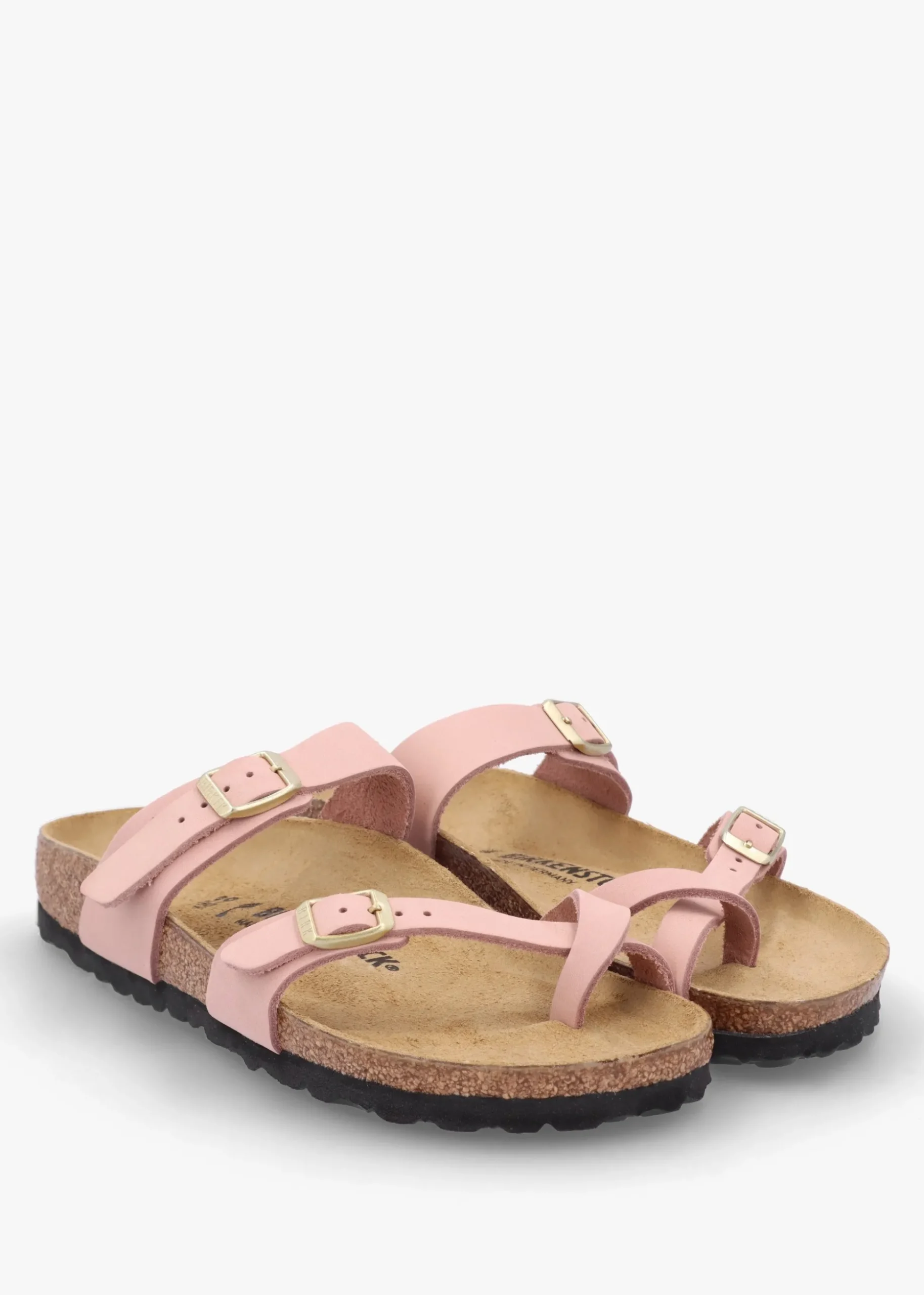 Mayari Soft Pink Nubuck Leather Sandals