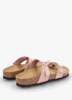 Mayari Soft Pink Nubuck Leather Sandals