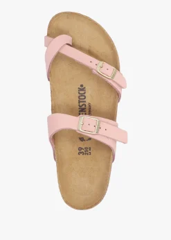 Mayari Soft Pink Nubuck Leather Sandals