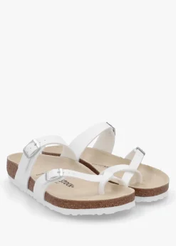 Mayari White Birko-Flor Thong Sandals