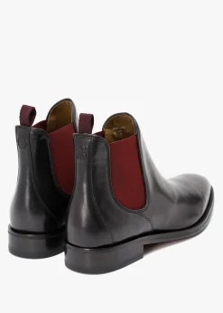 Men’s Andante Black Leather Chelsea Boots