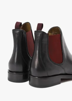 Men’s Andante Black Leather Chelsea Boots