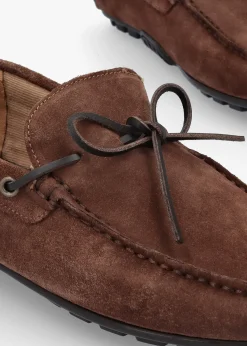 Men’s Courage Chocolate Suede Driving Shoes