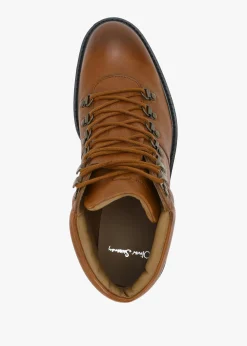 Men’s Helford Dark Tan Leather Hiker Boots