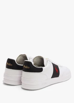 Men’s Heritage Aera White & Navy Leather Trainers