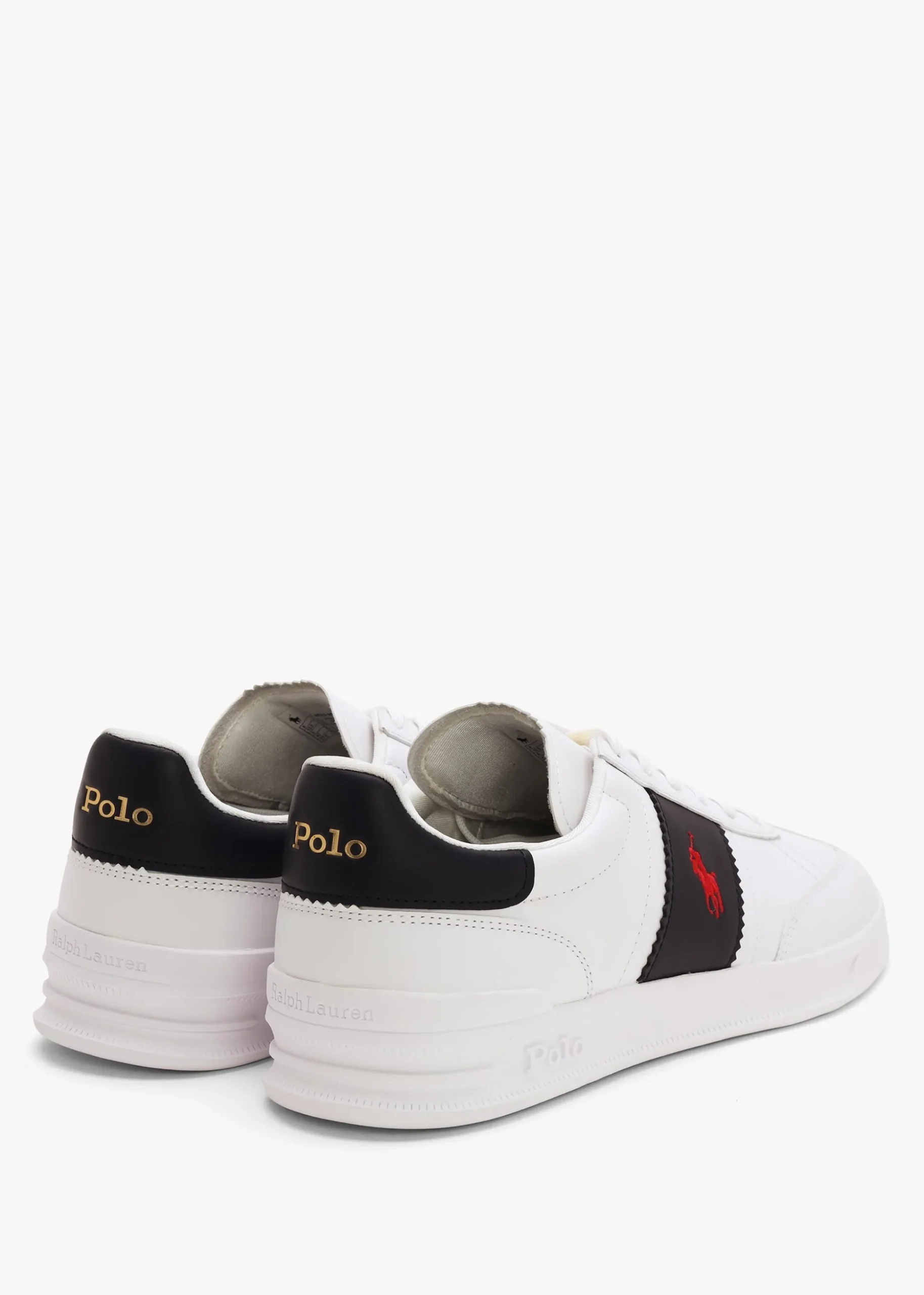 Men’s Heritage Aera White & Navy Leather Trainers