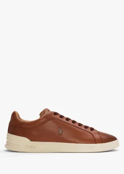 Men’s Heritage Court II Polo Russet Leather Trainers