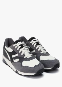 Men's N902 Sky Blue Diamond Gray Suede Trainers