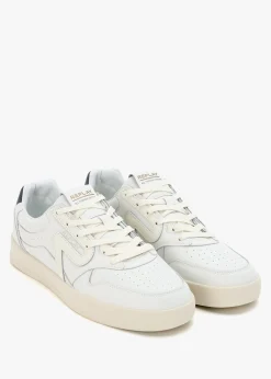 Men’s Oyzone Action White Leather Trainers