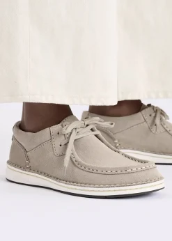 Men's Pasadena Taupe Suede Moccasins