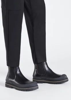 Men’s Prescott Black Waxy Leather Chelsea Boots