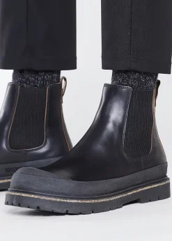 Men’s Prescott Black Waxy Leather Chelsea Boots