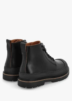 Men’s Prescott Black Waxy Leather Lace Up Boots