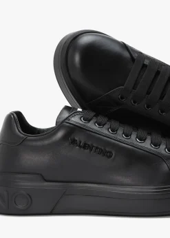 Men's Ray Black Leather Trainers