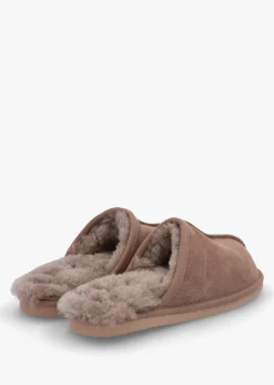 Men’s Shutoff Taupe Shearling Slippers