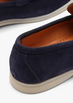 Men’s Soro Navy Suede Loafers