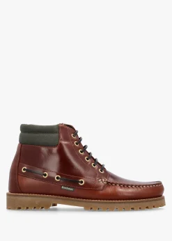 Men’s Tiller Mahogany Leather Ankle Boots