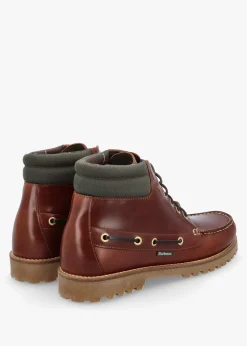 Men’s Tiller Mahogany Leather Ankle Boots