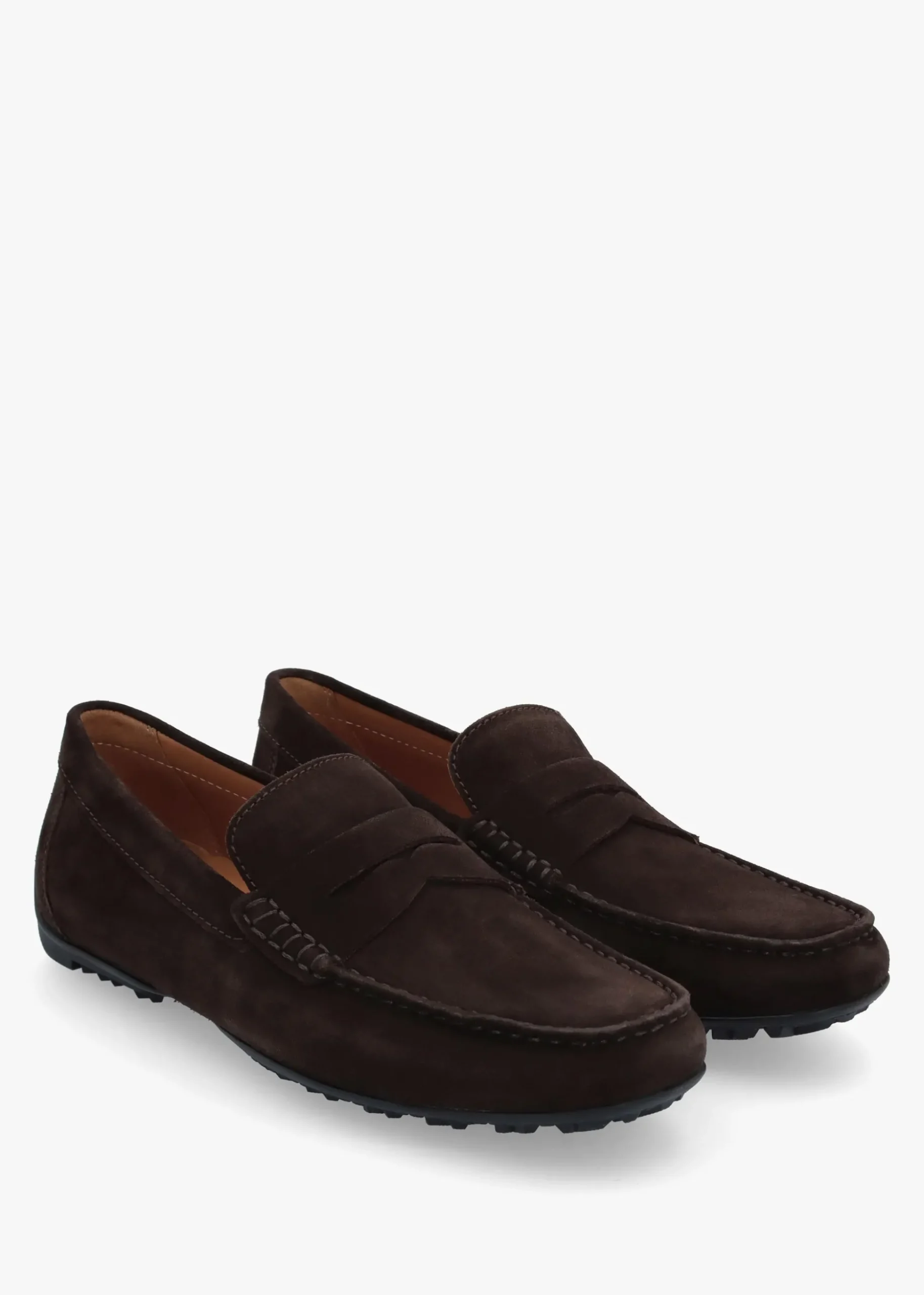Men’s U Kosmopolis + Grip Dark Brown Suede Loafers