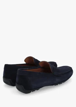 Men’s U Kosmopolis + Grip Navy Suede Loafers
