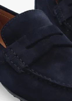 Men’s U Kosmopolis + Grip Navy Suede Loafers