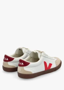 Men's Volley O.T Leather White Pekin Bark Trainers