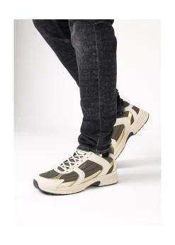 Men's White/Khaki Holloway Trainers