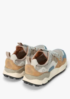 Men’s Yamano 3 Beige Grey Suede & Nylon Trainers