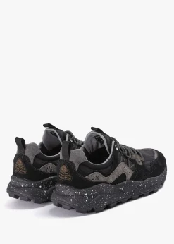 Men’s Yamano 3 Black Suede & Technical Fabric Trainers