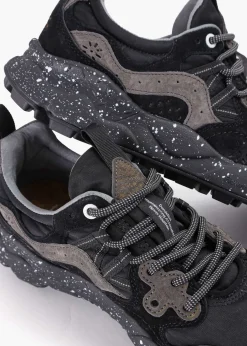 Men’s Yamano 3 Black Suede & Technical Fabric Trainers