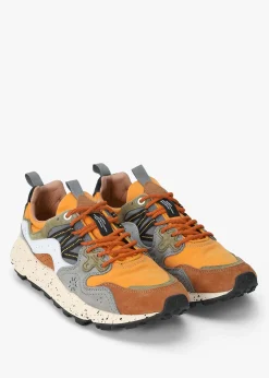 Men’s Yamano 3 Orange Suede & Nylon Trainers