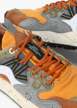Men’s Yamano 3 Orange Suede & Nylon Trainers