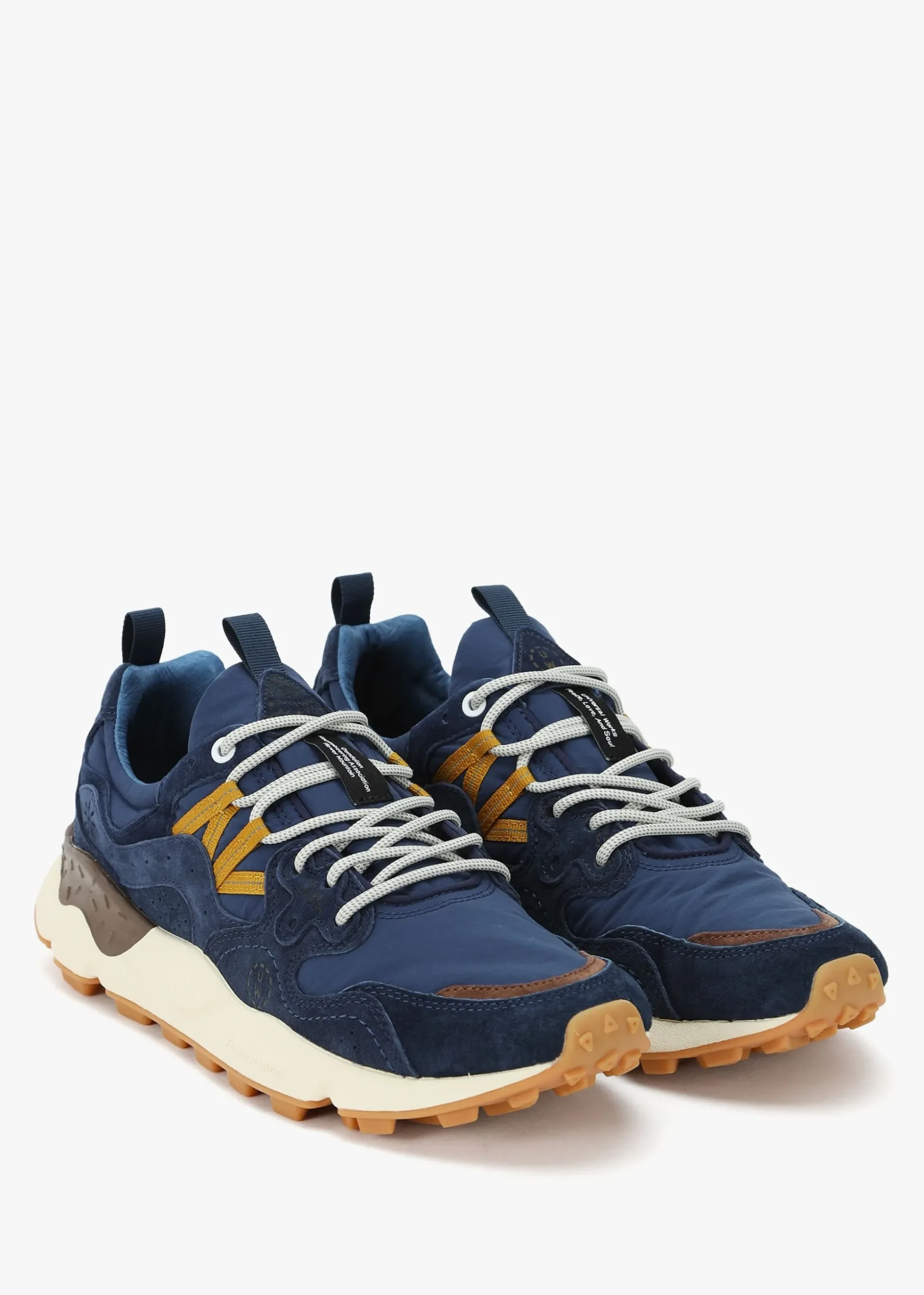 Men’s Yamano 3 Uni U.W. Navy Suede & Nylon Trainers