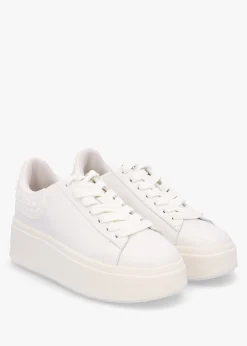Mody Rubber White Leather Chunky Trainers