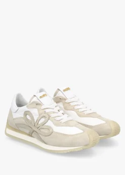 Movie Beige Suede & Nylon Runner Trainers