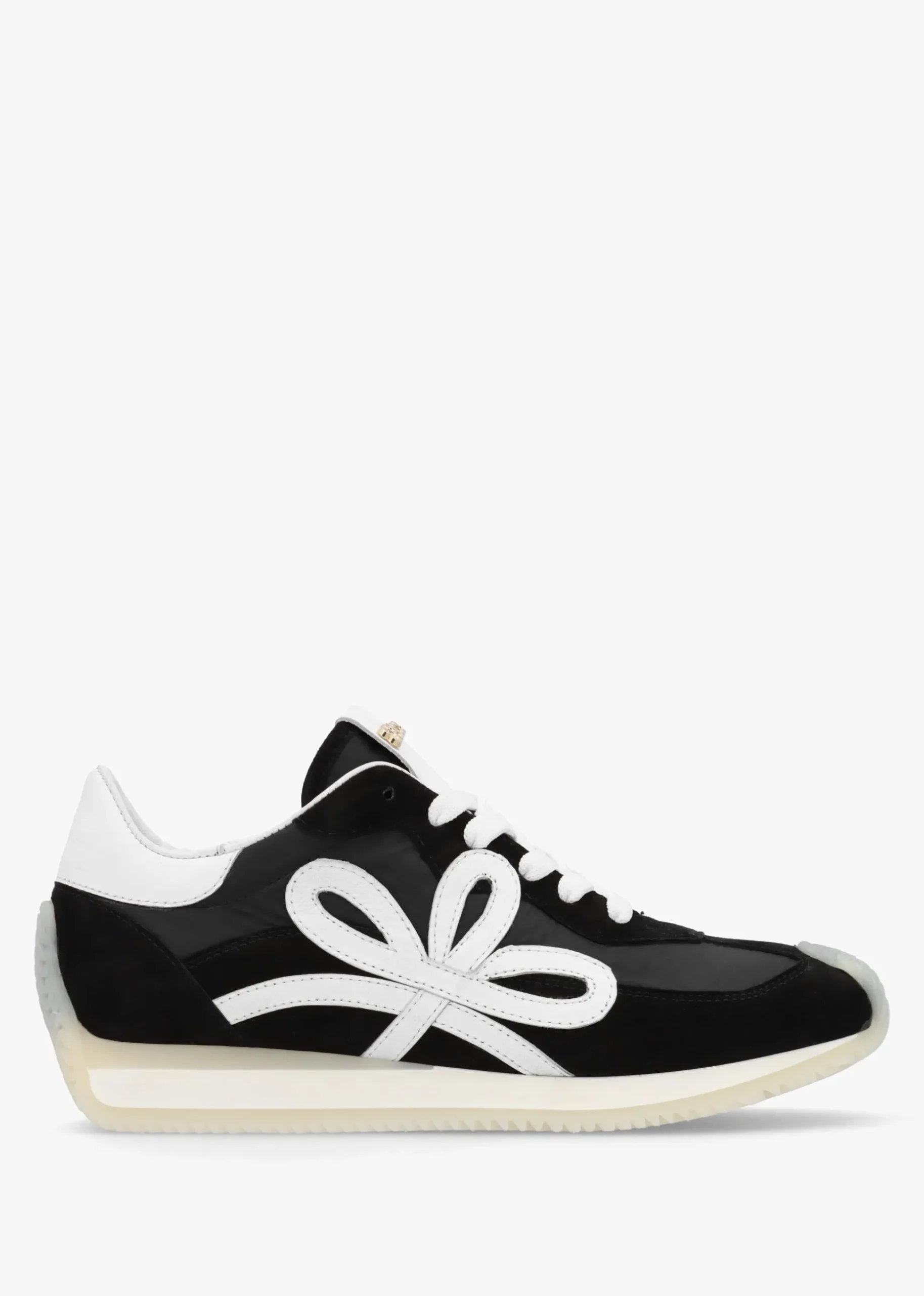Movie Black & White Suede Runner Trainers