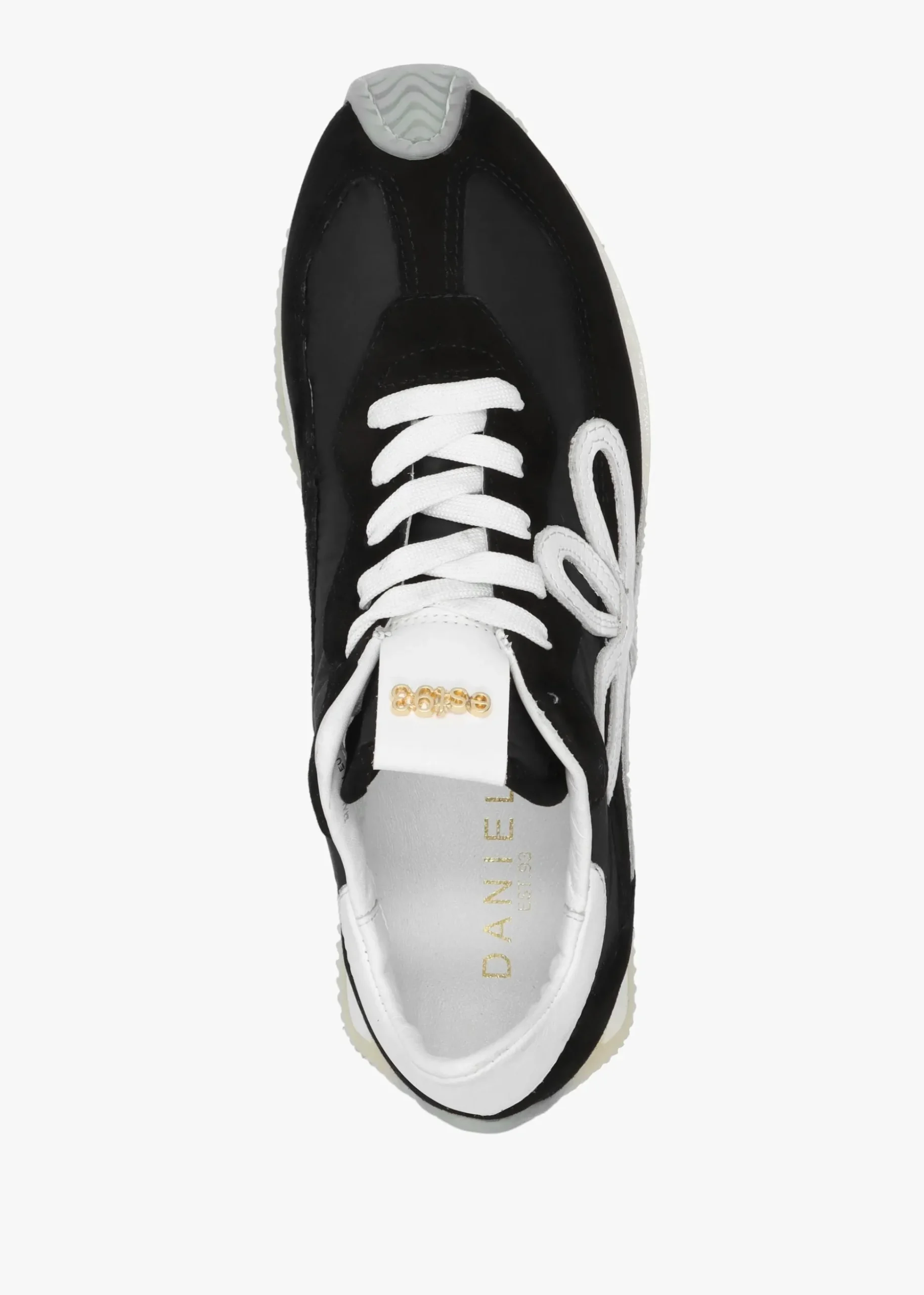 Movie Black & White Suede Runner Trainers