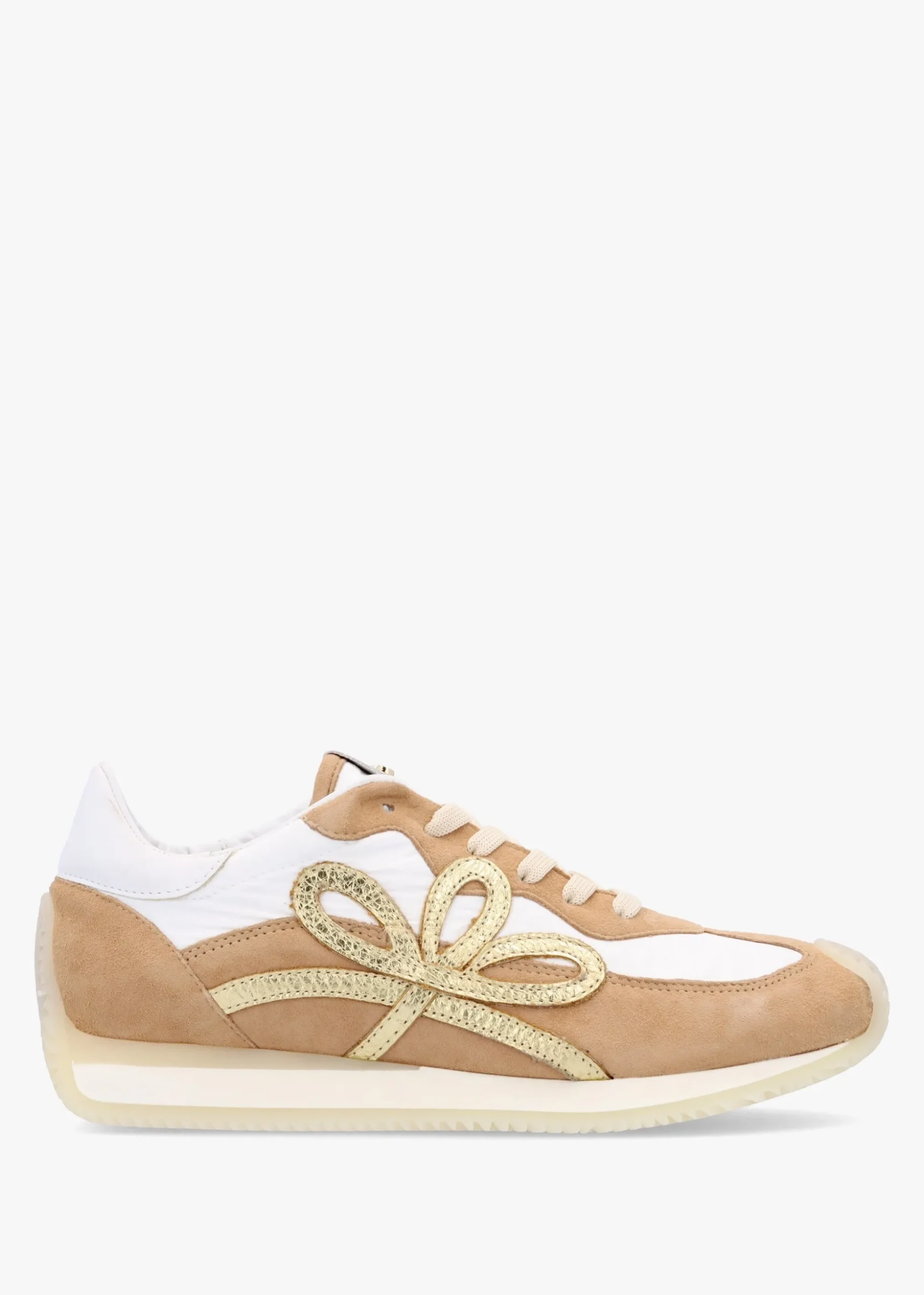 Movie Gold & Tan Suede Runner Trainers