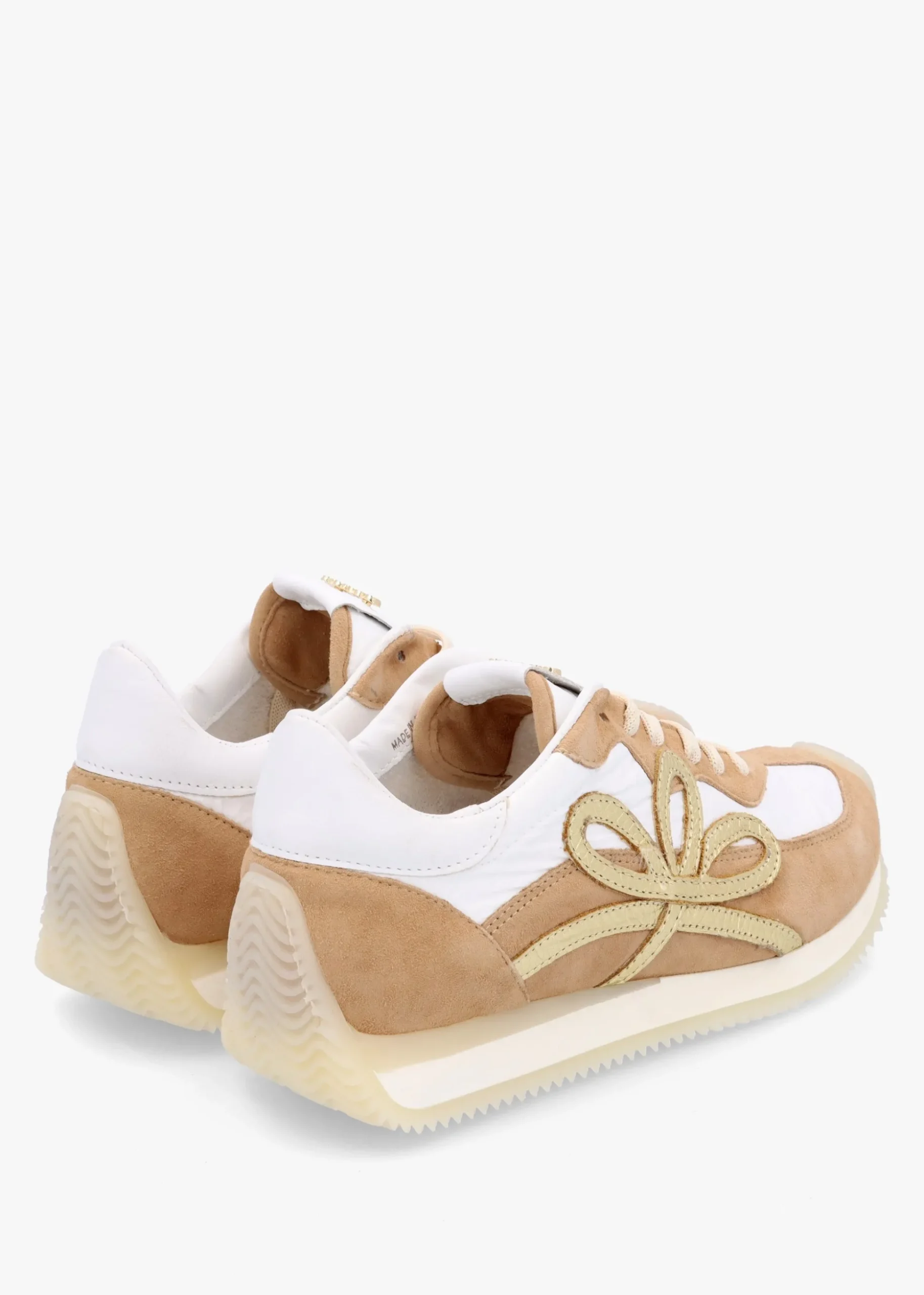 Movie Gold & Tan Suede Runner Trainers